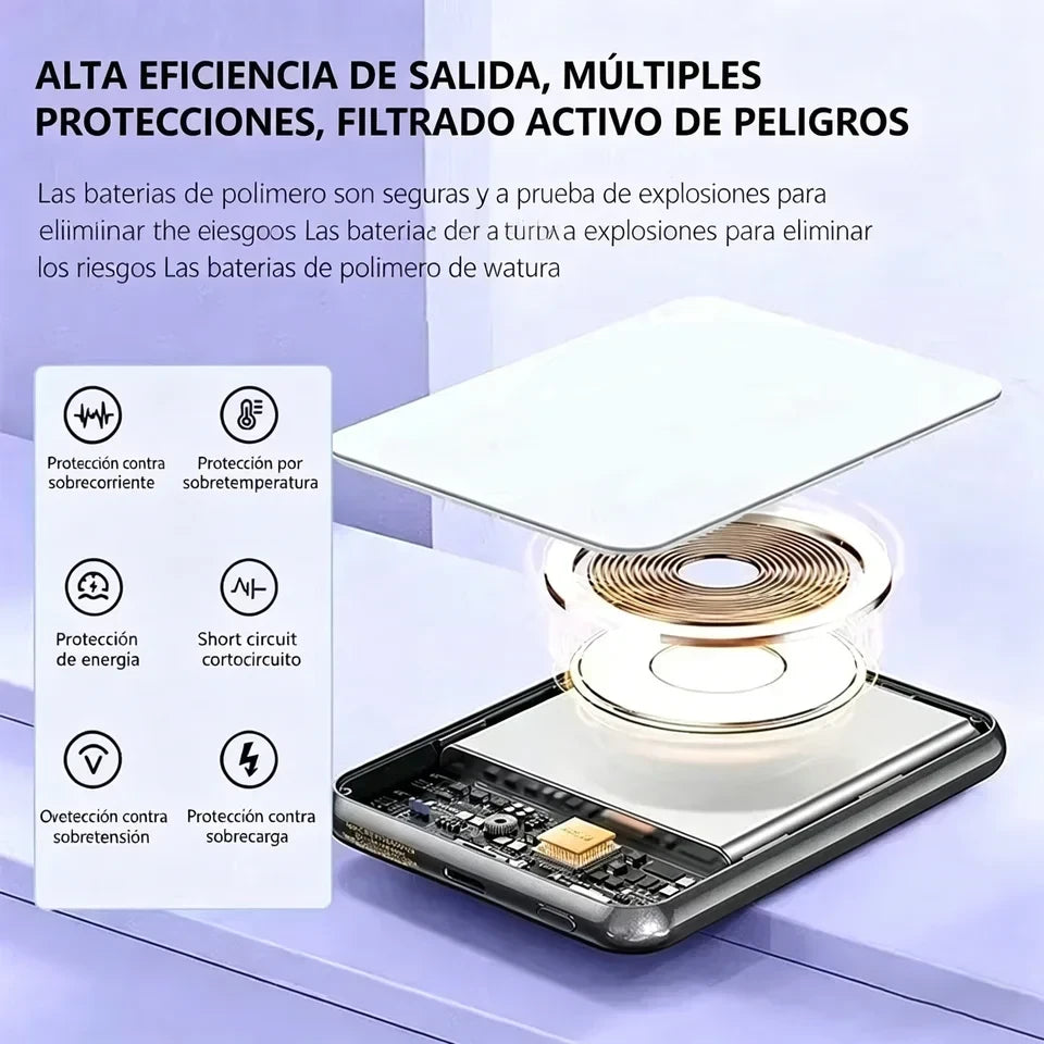 Magnetic Wireless Portable Power Bank