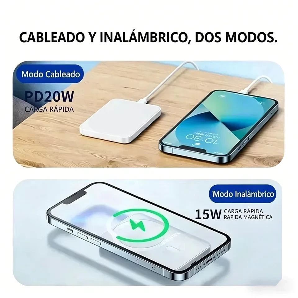 Magnetic Wireless Portable Power Bank