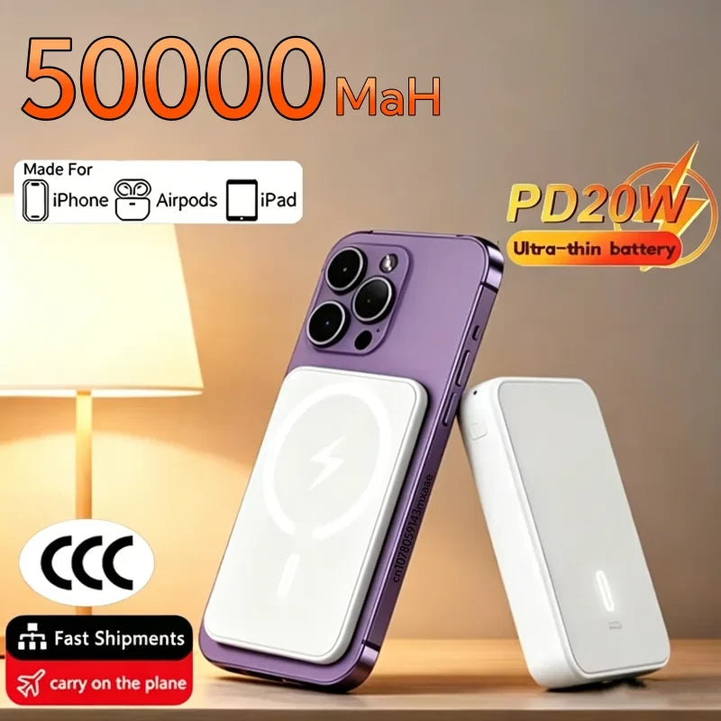Magnetic Wireless Portable Power Bank