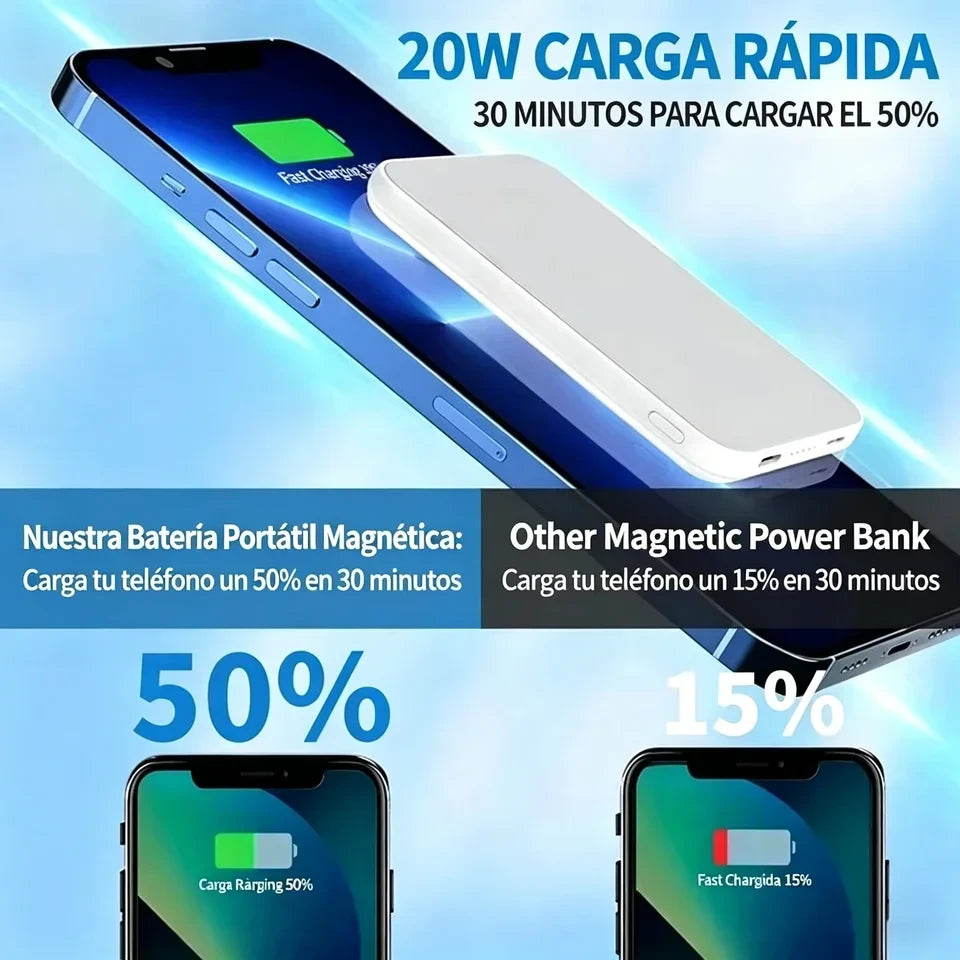Magnetic Wireless Portable Power Bank
